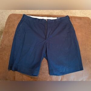 Polo Ralph Lauren 38T x 11" Navy Flat Front Chino Shorts